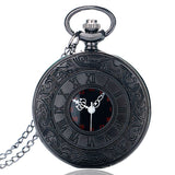 Vintage Charm Black  Pocket Watch