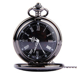 Vintage Roman Numerals Quartz Pocket Watch