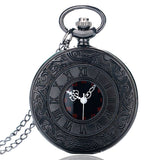 Vintage Charm Black  Pocket Watch
