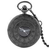 Vintage Charm Black  Pocket Watch