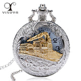 Train Locomotive Pocket Watch