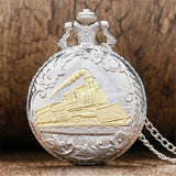 Train Locomotive Pocket Watch