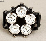 mens sports wristwatch five Time Zone