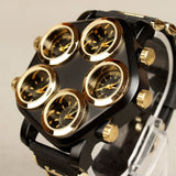 mens sports wristwatch five Time Zone